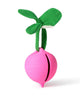natural rubber pacifier case in the shape of a radish