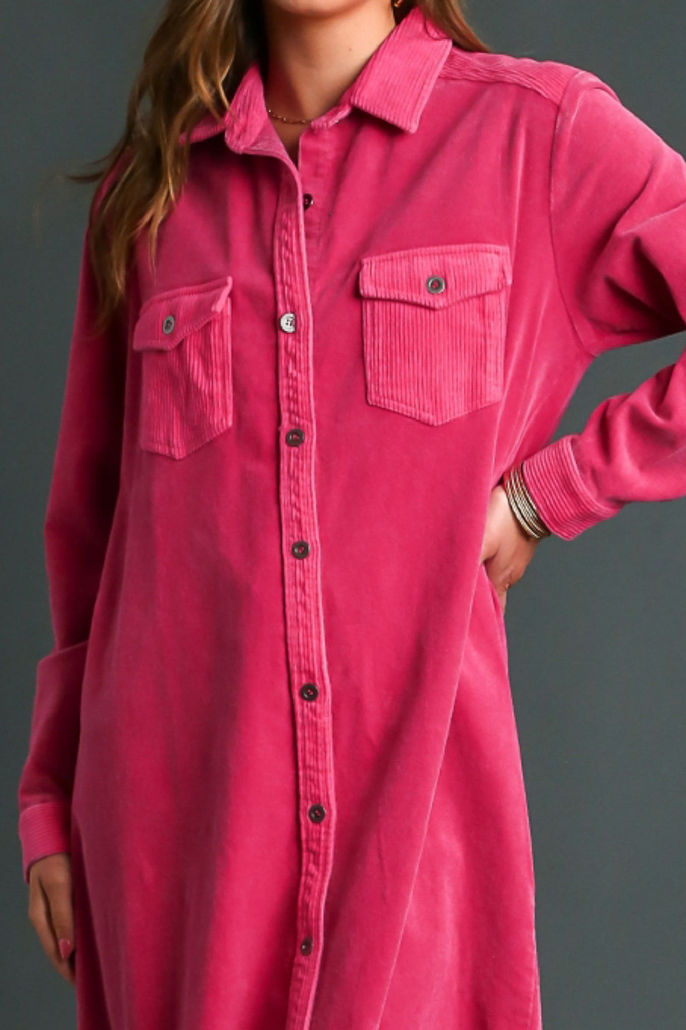 Raspberry Corduroy Dress *S-L* | Women's Clothing | Personify ...