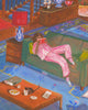 Reading Through the Dimming Light Print by jill kittock