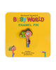 richard scarry enamel pin, lowly worm