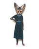 Whimsical Wooden Magnet sassy fox