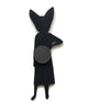 Whimsical Wooden Magnet sassy fox