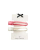 satin big clip pair in blush