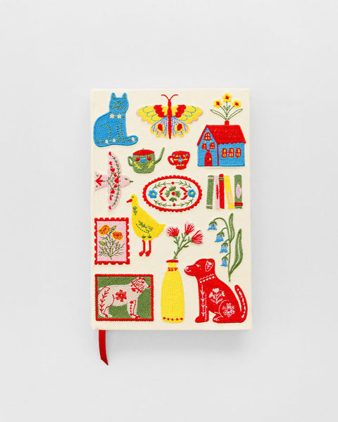 Scandinavian Icons Embroidered Journal