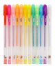 set of 12 scented and sparkly gel pens