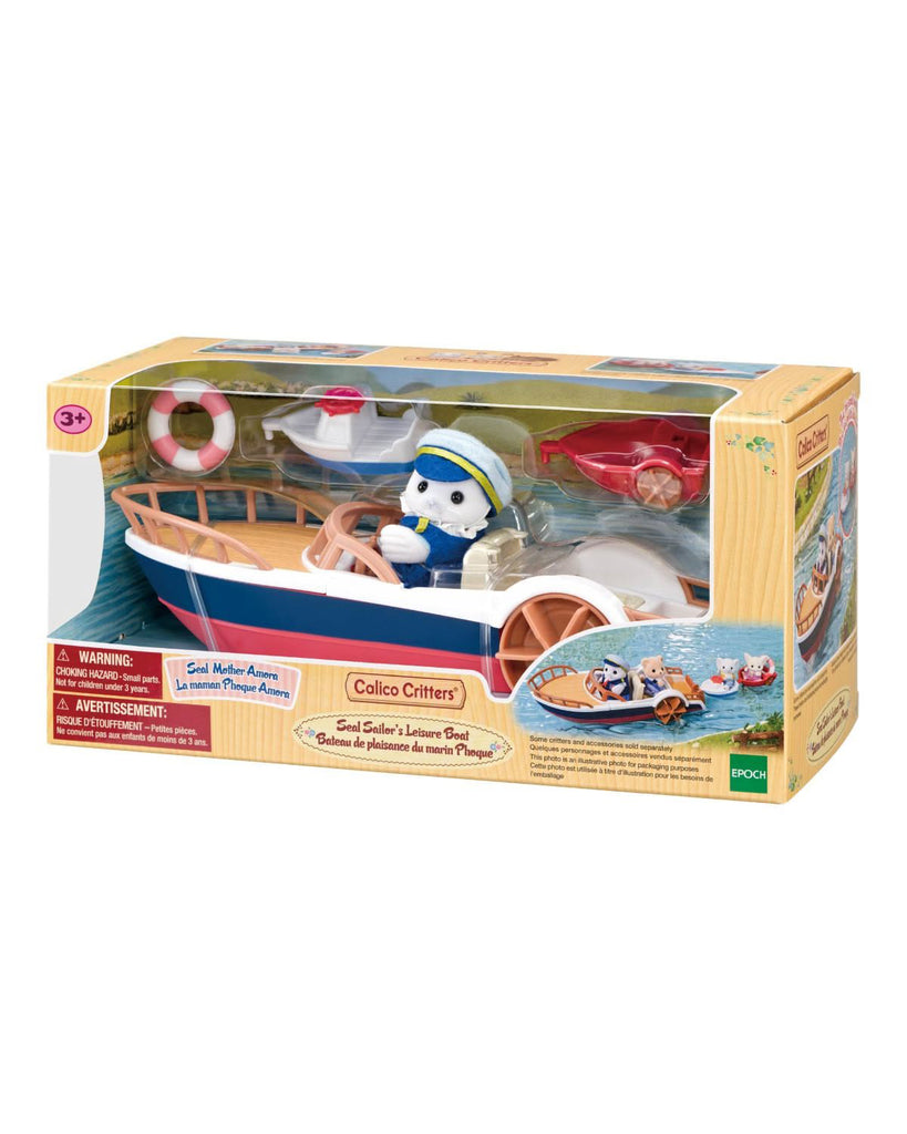 seal sailor's leisure boat play set from calico critters