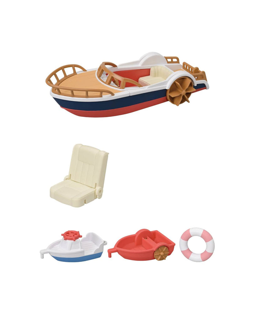 seal sailor's leisure boat play set from calico critters