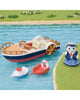 seal sailor's leisure boat play set from calico critters
