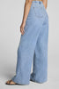 seaside blue wide leg jeans from spanx