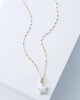 shooting star necklace, mother of pearl star pendant
