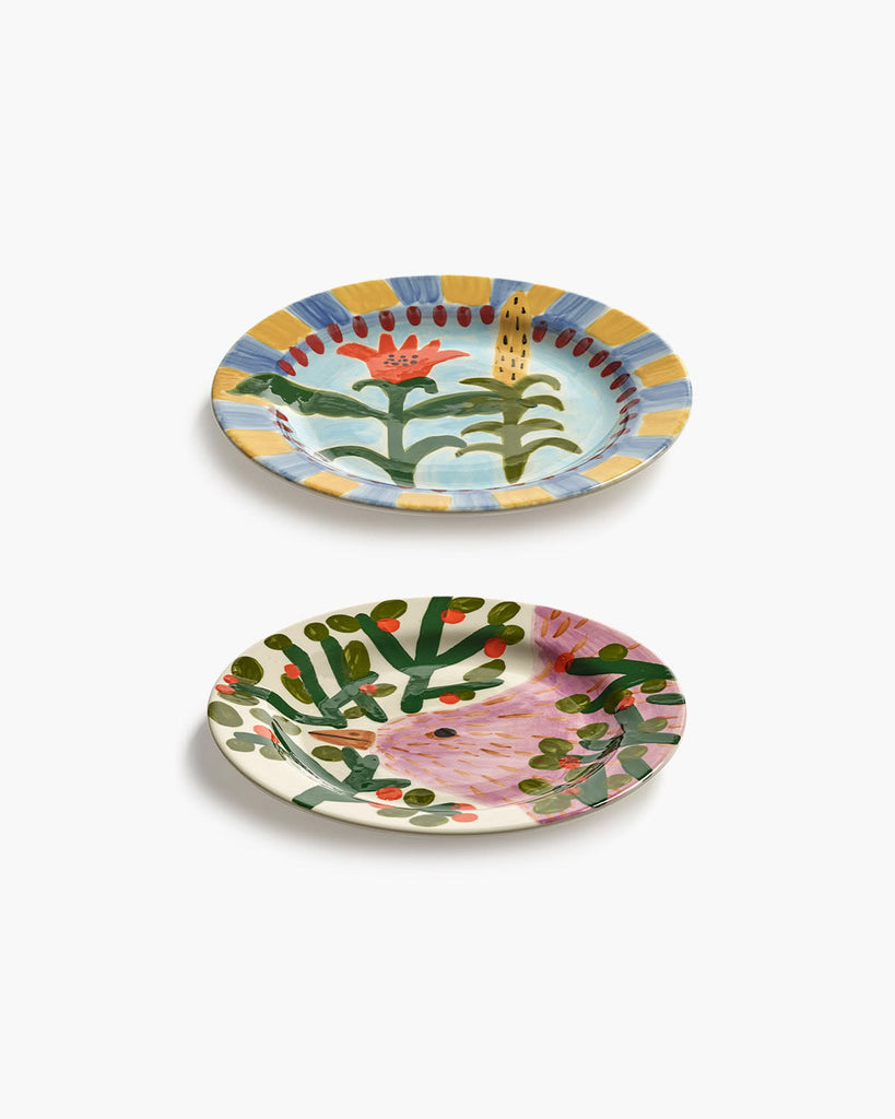 stoneware dinner plate featuring artwork by shurleey