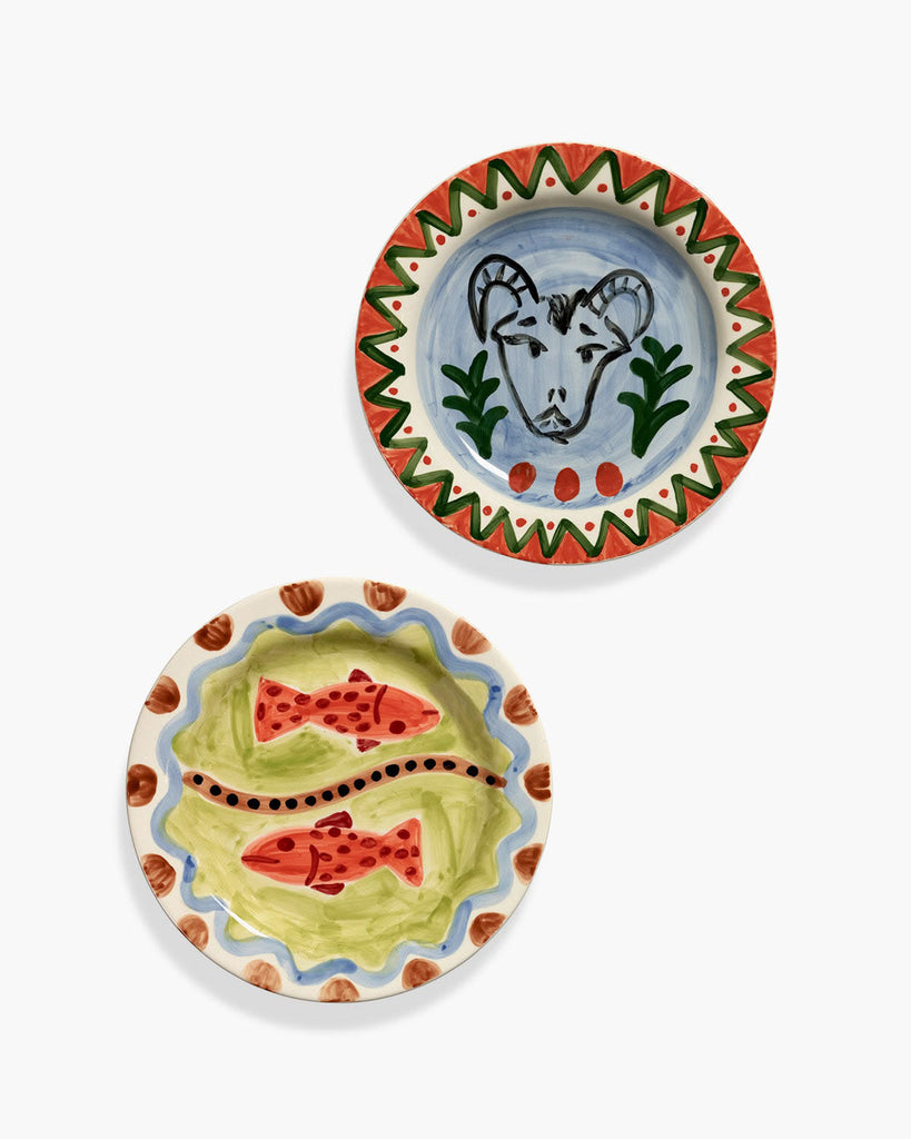 stoneware dinner plate featuring artwork by shurleey