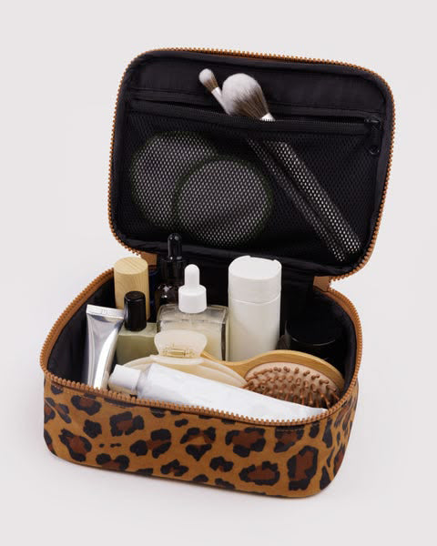leopard small cosmetic case from baggu