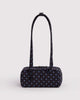 Black & Sky Blue Micro Dot Small Bowler Bag from baggu