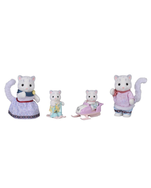 snow leopard family from calico critters 
