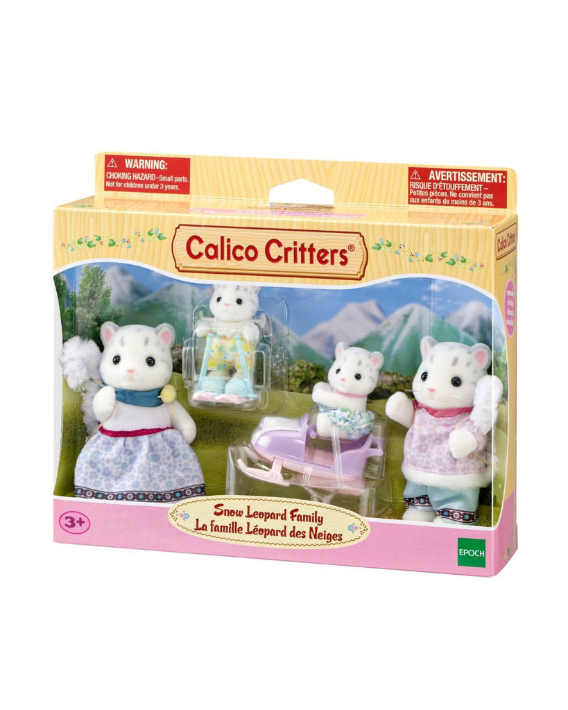 snow leopard family from calico critters 