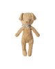 vintage-inspired dog plush in a soft sand color