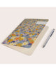 softcover notebook, floral field
