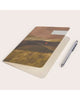 softcover notebook, there
