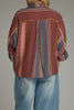 lightweight button down top in a lovely printed pattern