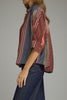 lightweight button down top in a lovely printed pattern