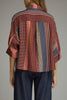 lightweight button down top in a lovely printed pattern