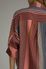 lightweight button down top in a lovely printed pattern