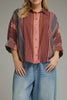 lightweight button down top in a lovely printed pattern
