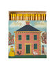 square matchbox of safety matches, red brick 