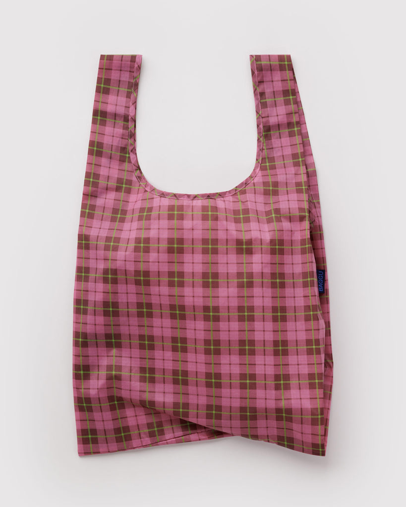 baggu reusable bag, azalea pink