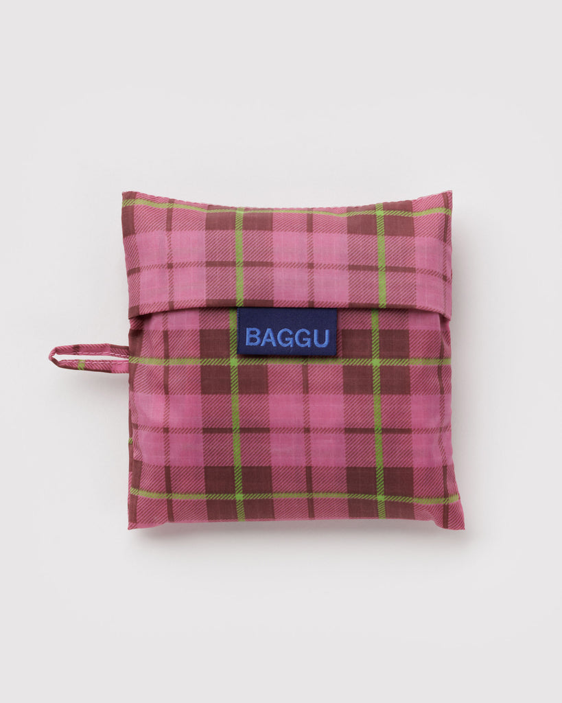 baggu reusable bag, azalea pink