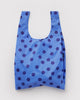 baggu reusable bag, blue polka dot
