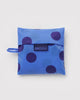 baggu reusable bag, blue polka dot