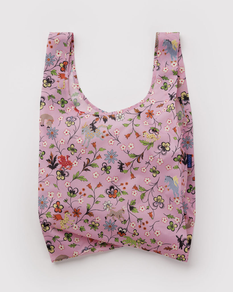 baggu reusable bag, castle creatures