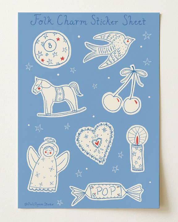 Folk Charm Sticker Sheet | Home Goods | Personify – Personify Shop