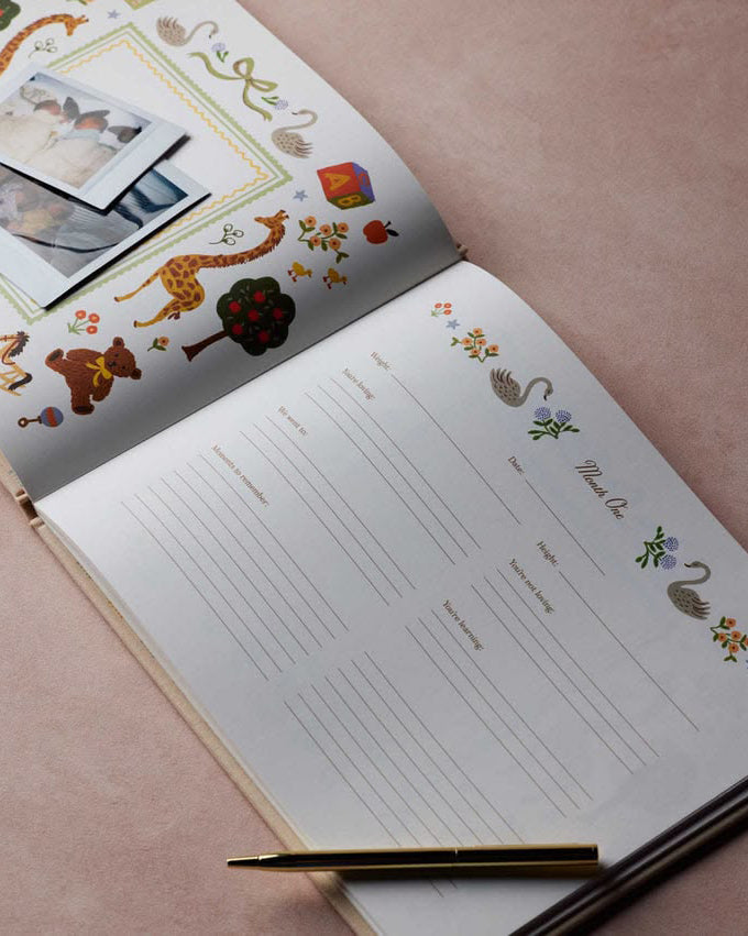 Storybook Embroidered Baby Book from rifle paper co