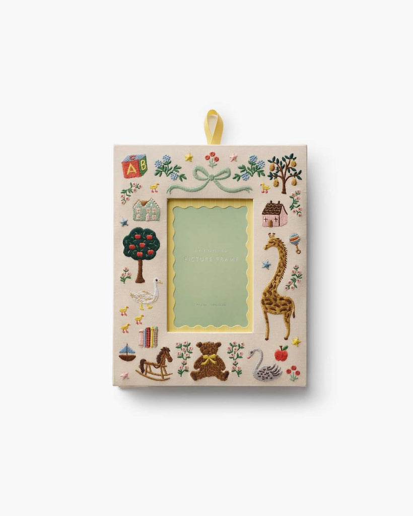 Storybook Embroidered Picture Frame from rifle paper co