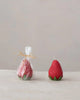 realistic look red strawberry candle
