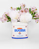 ceramic planter in the shape of a sugar jar 