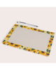 weekly desk planner with a sunflower design