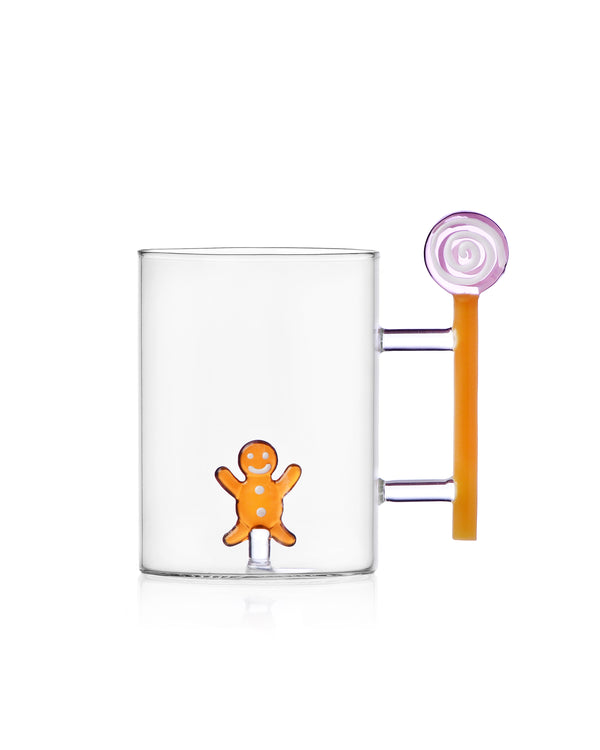 Sweet & Candy Gingerbread Glass Mug