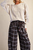 soft button down top in ecru with special detailing throughout