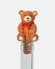 bottle stopper in the shape of a teddy bear