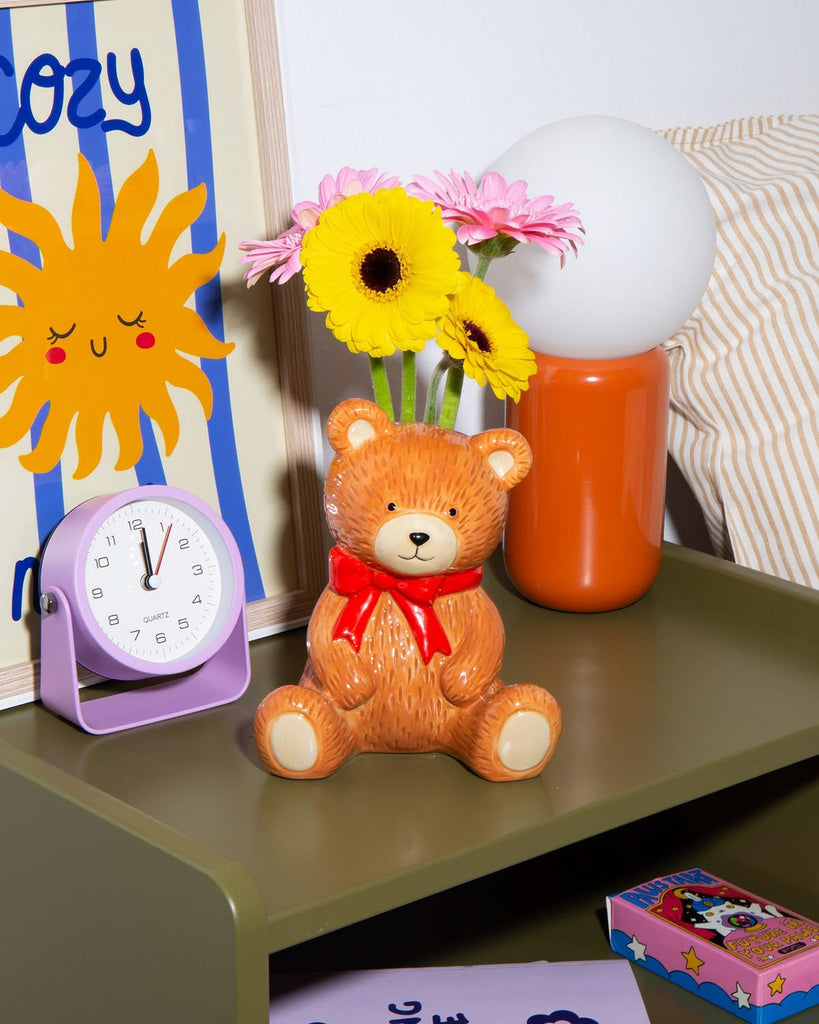 novelty vase in the shape of a teddy bear
