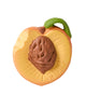 natural rubber teether, palm peach 