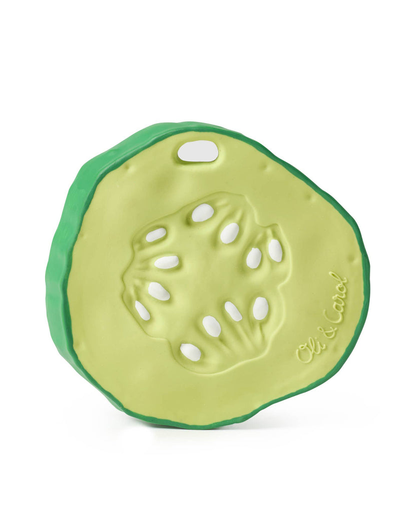 natural rubber teether, pepino the cucumber