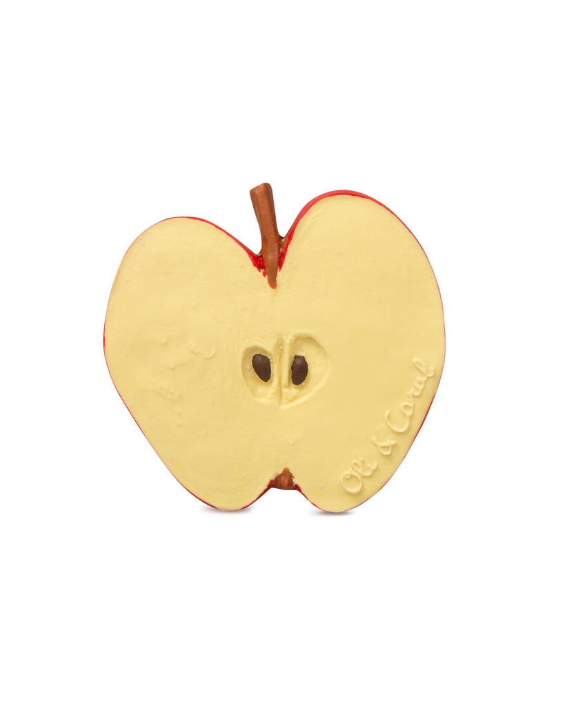 natural rubber teether, pepita the apple