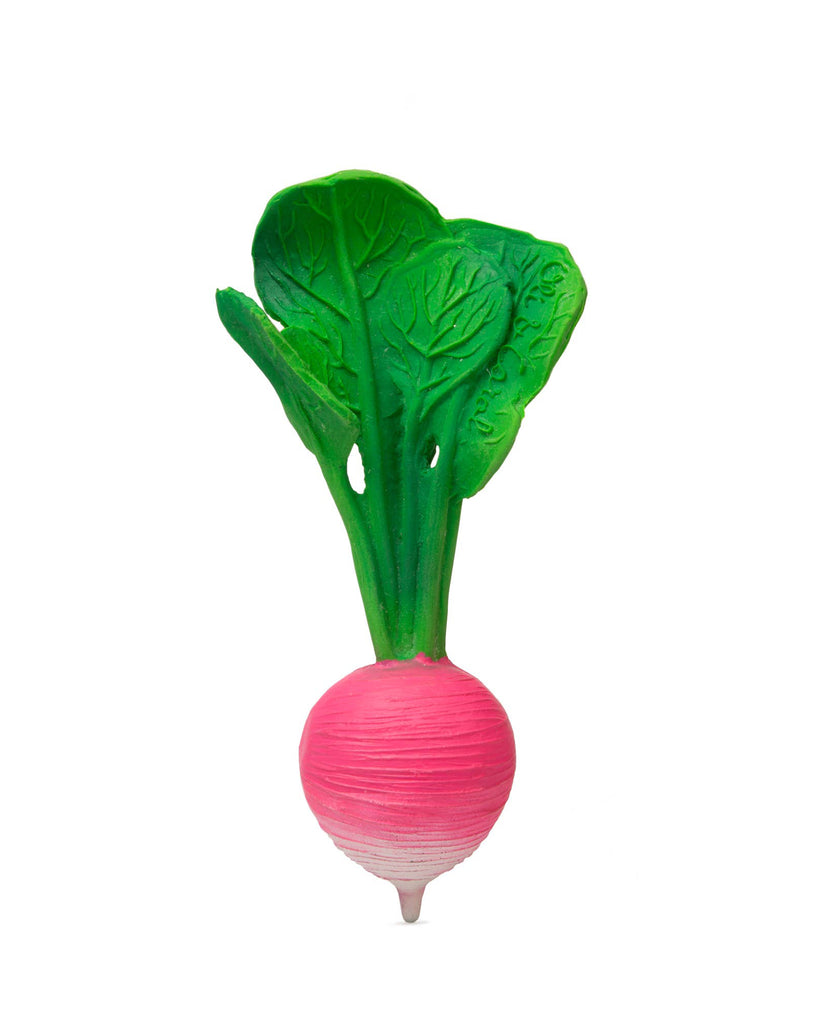 natural rubber teether, ramona the radish