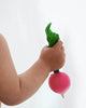 natural rubber teether, ramona the radish