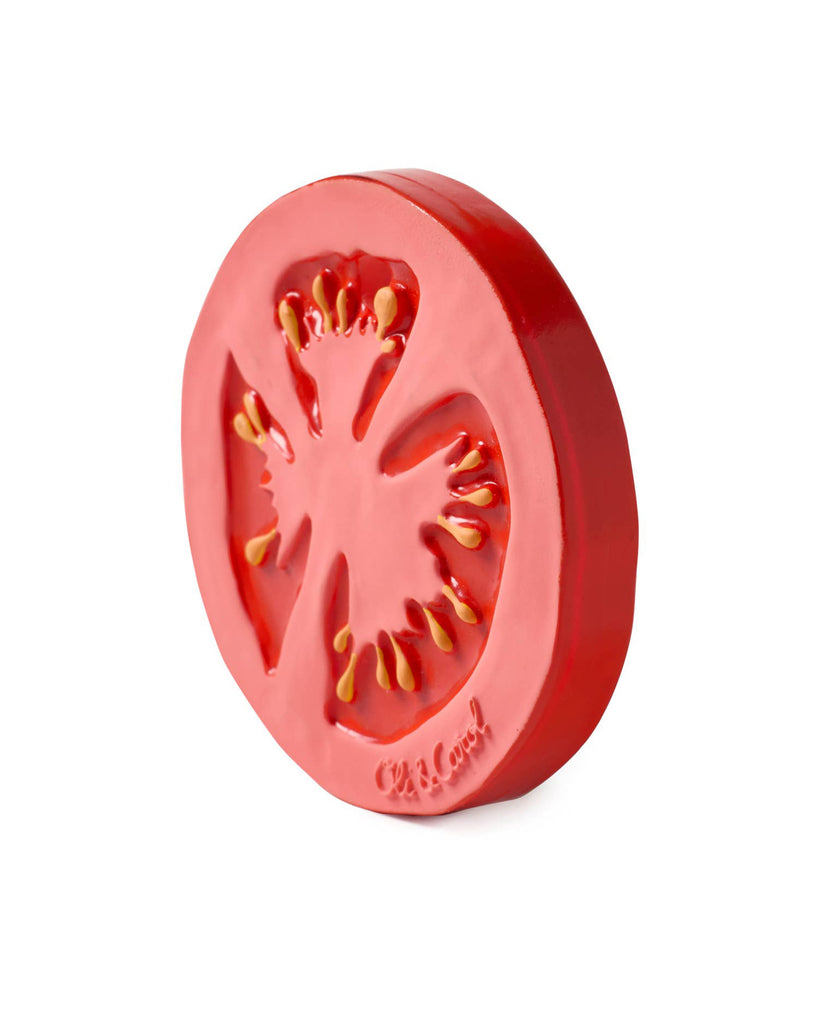 natural rubber teether, renato the tomato